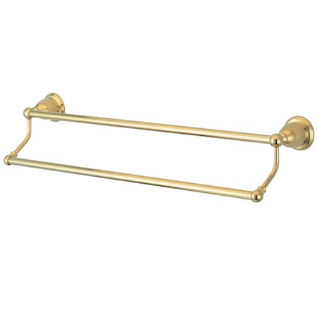 Kingston Brass Heritage 24" Dual Towel Bar, Polished Brass BA1753PB